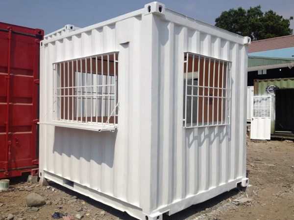 Container văn phòng 10 feet làm bảo vệ - Container Thahoco - Công Ty TNHH Kỹ Thuật Dịch Vụ Thahoco